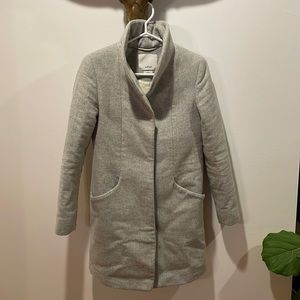 XS grey Wilfred (Aritzia) Cocoon coat